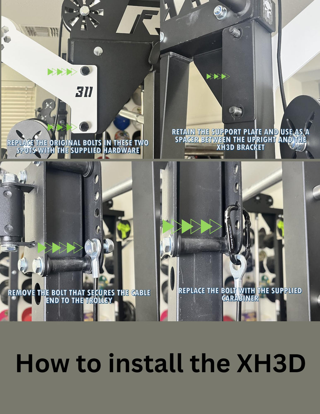 XH3D - Lat pull extension for RitFit M1 & M1 Pro