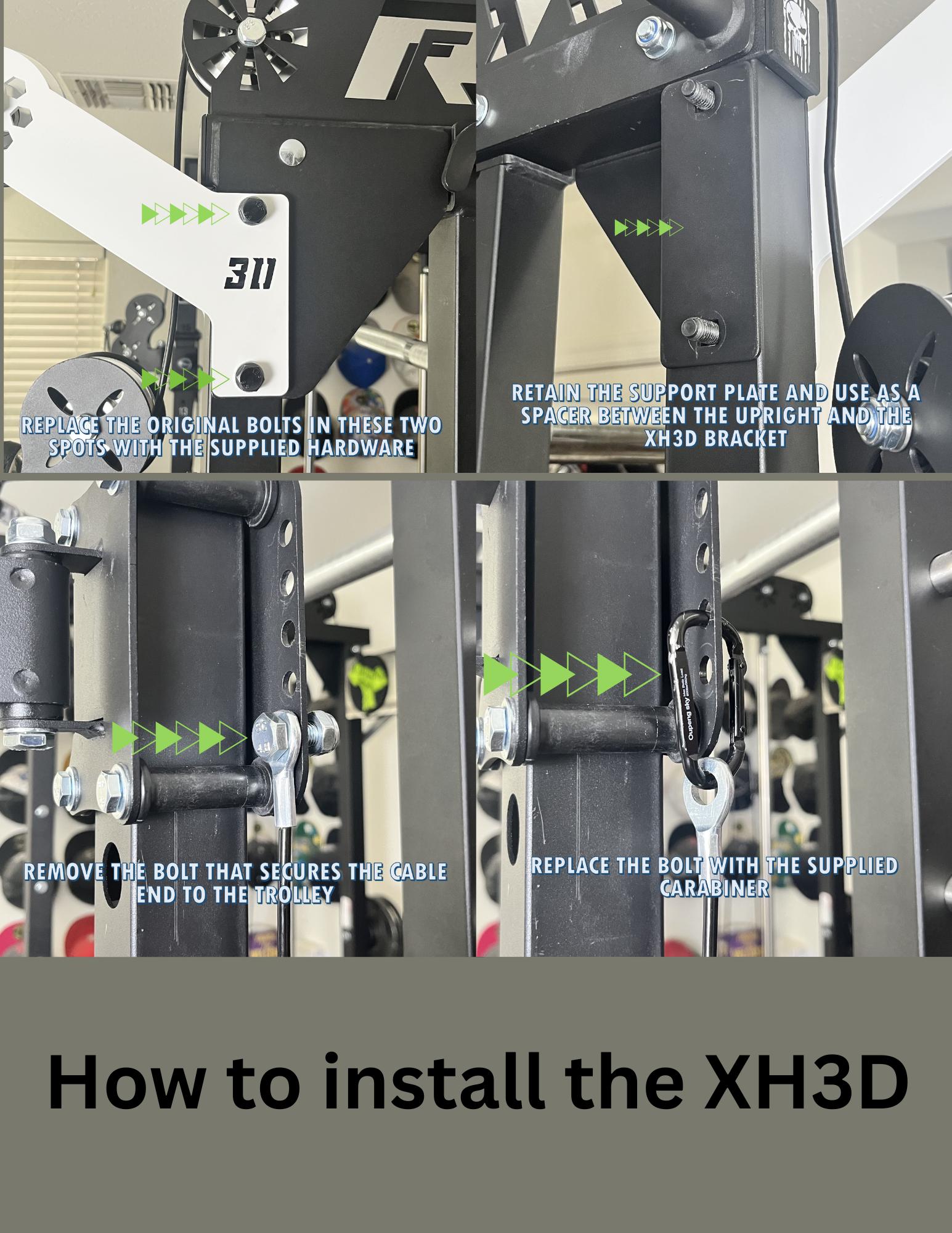 XH3D - Lat pull extension for RitFit M1 & M1 Pro